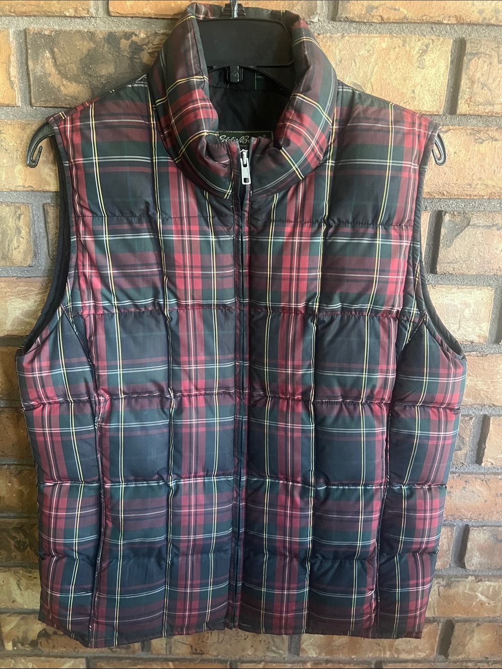 Vintage Eddie Bauer Plaid Goose Down Vest - Women’s Medium